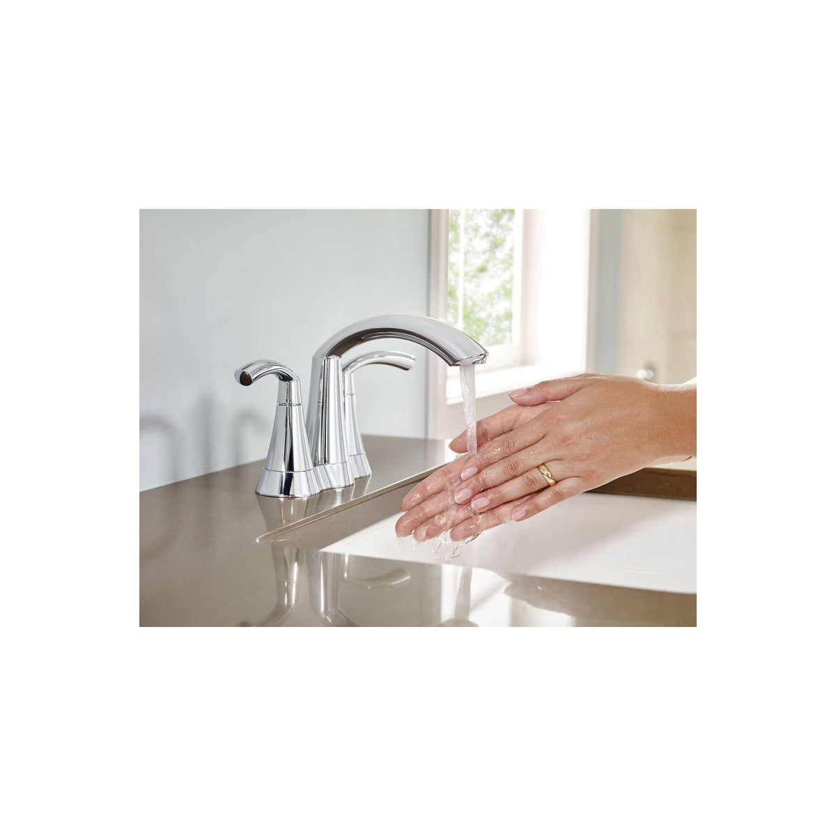 Glyde - Centerset Bathroom Faucet - Polished Chrome