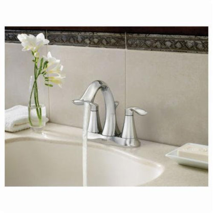 Eva Double Handle Centerset High Arc Bathroom Faucet - 66410
