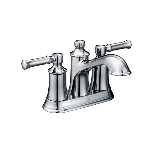 Dartmoor Chrome Traditional Two Handle Centerset Bathroom Sink Faucet