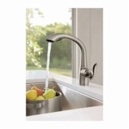 Moen® Kitchen Faucet, Arbor®, 1.5 gpm Flow Rate, 1 Handle, 1/3 Faucet Holes, Domestic