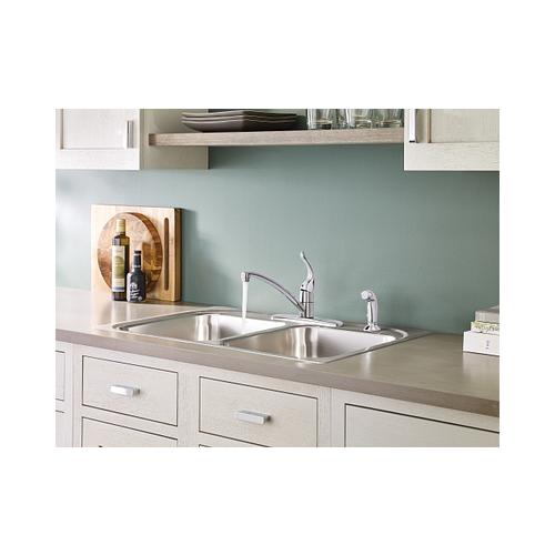 Chateau - Kitchen Faucet with Less Side Spray - 6-11/16" H