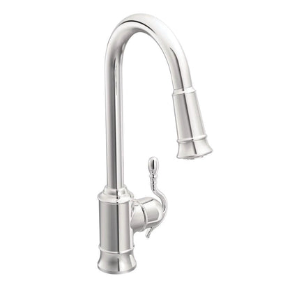 Moen® Woodmere® Kitchen Faucet, 1.5 gpm Flow Rate, 1 Handles, 1 Faucet Holes, Function: Traditional, Domestic