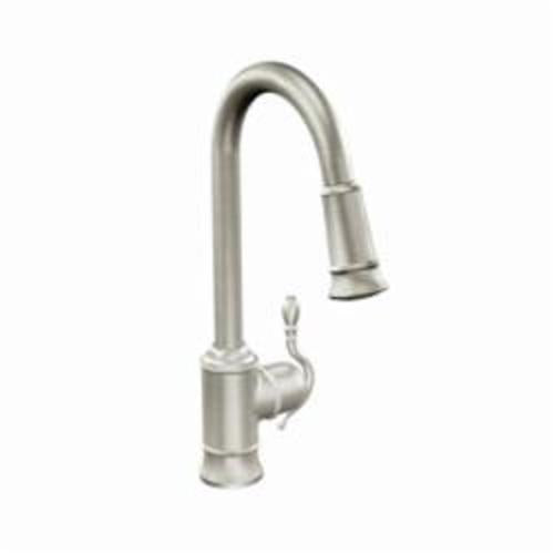 Moen® Woodmere® Kitchen Faucet, 1.5 gpm Flow Rate, 1 Handles, 1 Faucet Holes, Function: Traditional, Domestic