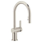 Moen® 7622EVSRS 7622EV Cia Pull-Down Kitchen Faucet, 1.5 gpm Flow Rate, Spot Resist Stainless, 1 Handles, 1, 3 Faucet Holes, Domestic, Commercial