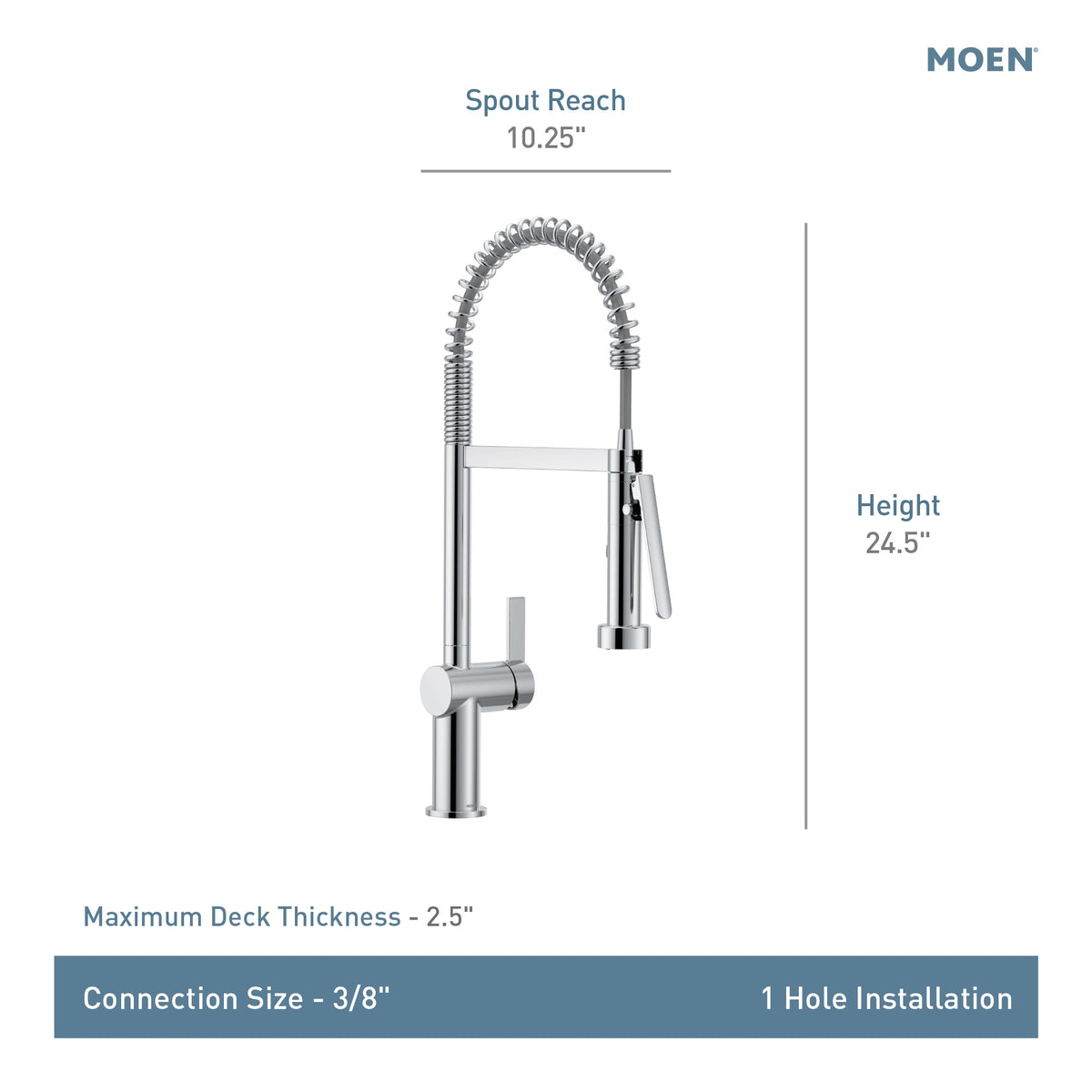 Cia - Flexible Faucet - 1.5 GPM - Deck Mount
