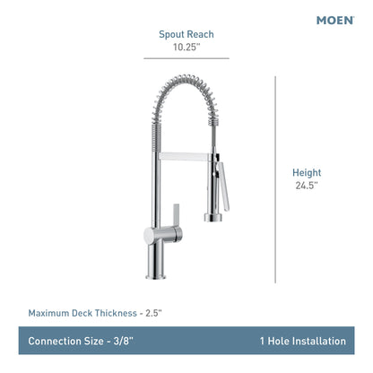 Cia - Flexible Faucet - 1.5 GPM - Deck Mount