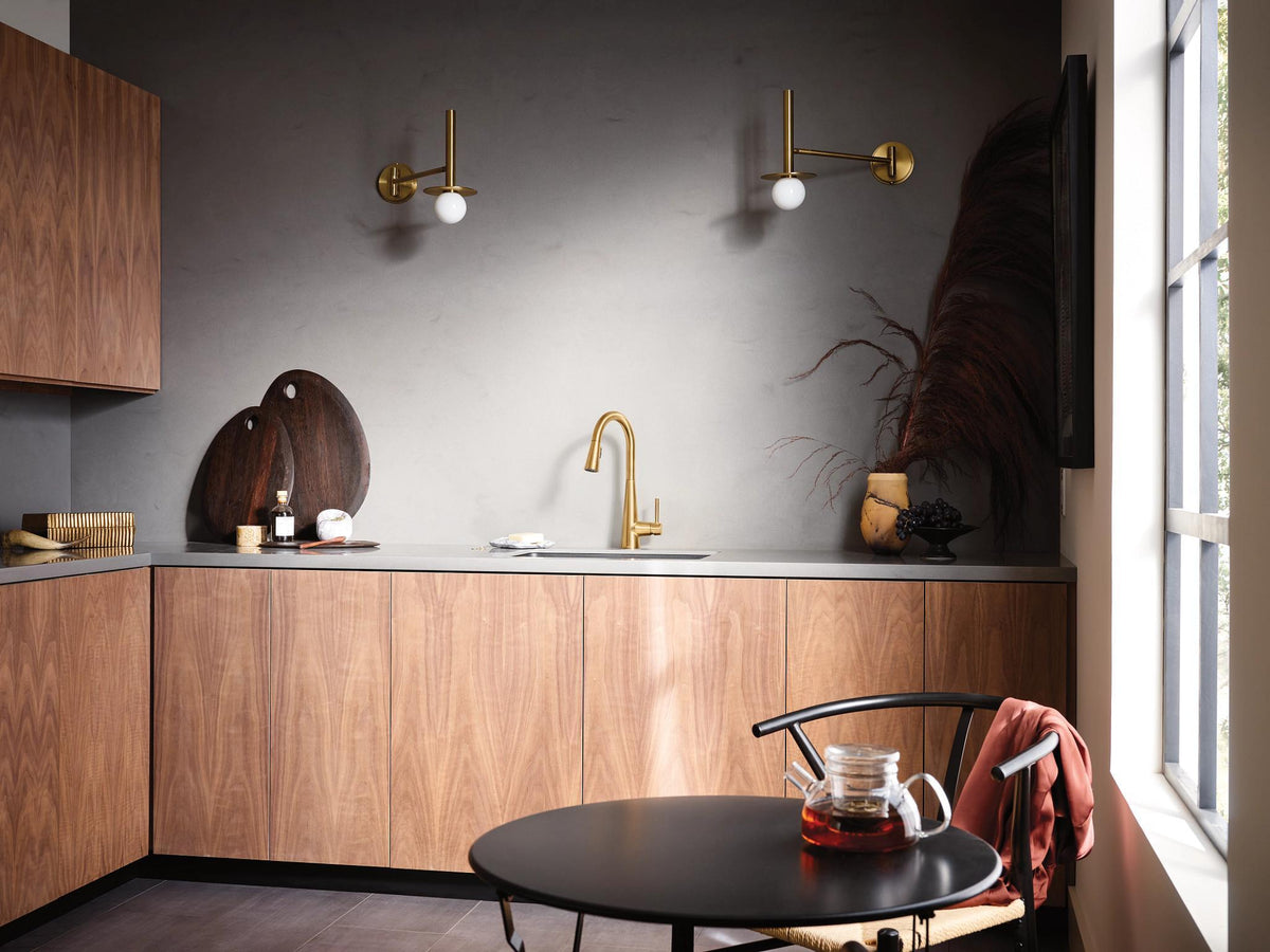 Sleek - Pull-Down Kitchen Faucet - Brushed Gold - 3/8"
