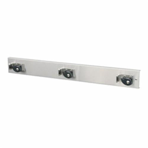 Moen® 8198 Mop Hanger, 3-1/2 in H x 26 in W x 1/2 in D, 3 Compartments, Wall Mounting, Domestic