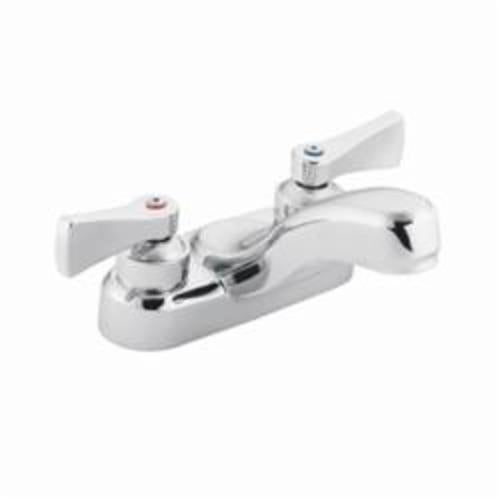 Moen® 8210SM Centerset Bathroom Faucet, M-DURA™, Polished Chrome, 2 Handles, 2.2 gpm Flow Rate
