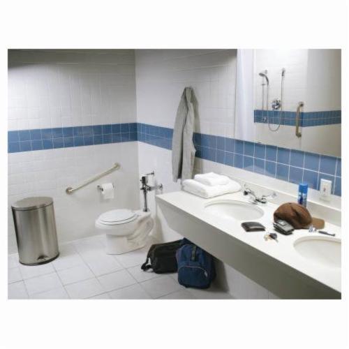 Moen® 8219 M-DURA™ Centerset Bathroom Faucet, Polished Chrome, 2 Handles, Pop-Up Drain, 2.2 gpm Flow Rate