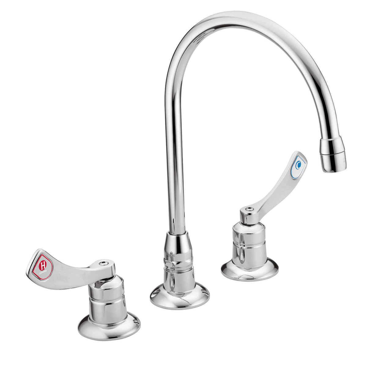 M-Dura - Widespread Kitchen Faucet - Polished Chrome