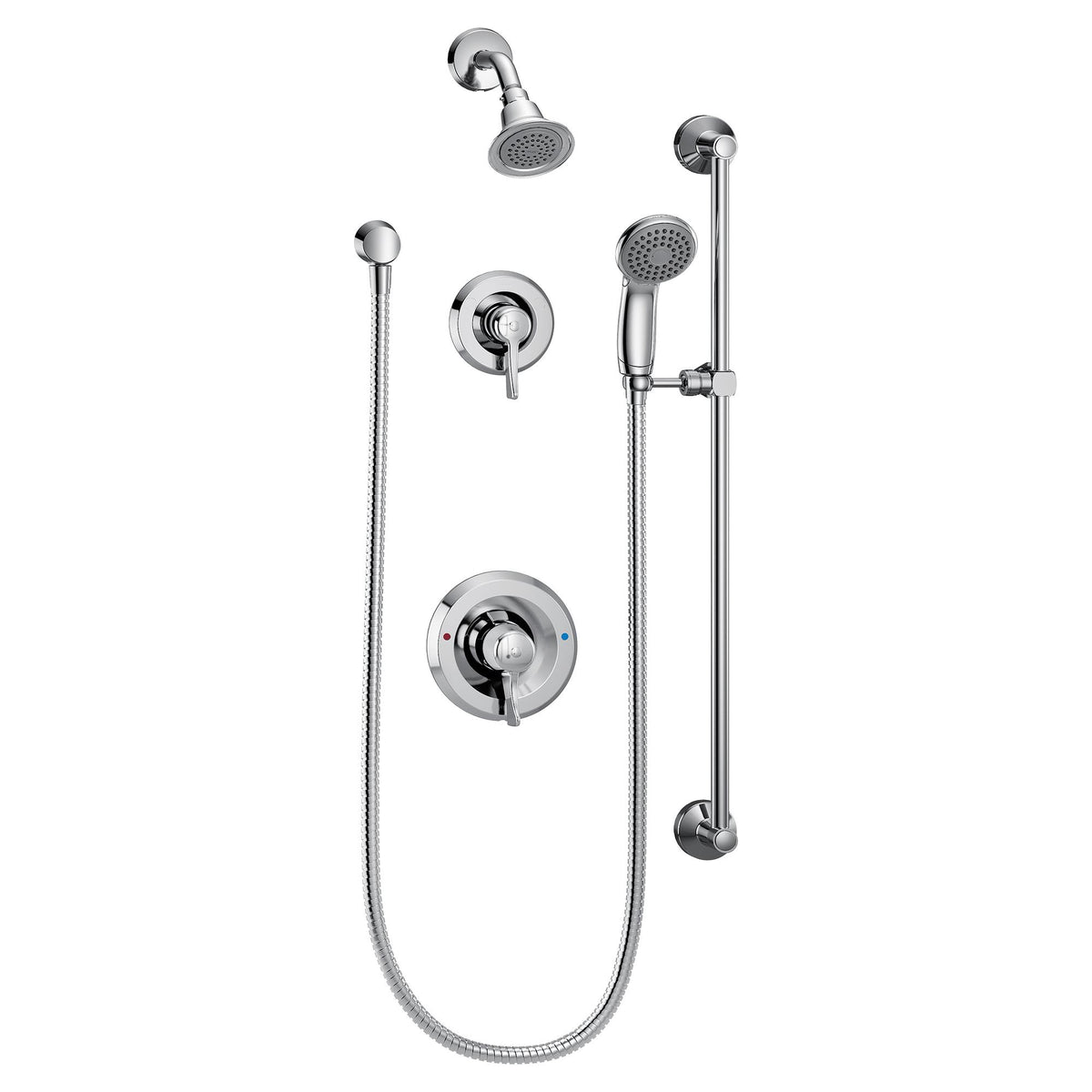 Moen® 8342EP15 Shower System, 1.5 gpm Shower, Polished Chrome