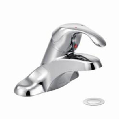 Moen® M-BITION™ Centerset Bathroom Faucet, 1 Handles, Metal Pop-Up Drain, 1.2 gpm Flow Rate