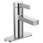 Moen® 84774 Beric™ Lavatory Faucet, 1.2 gpm Flow Rate, 3-1/2 in H Spout, 1 Handle, 1/3 Faucet Holes, Polished Chrome