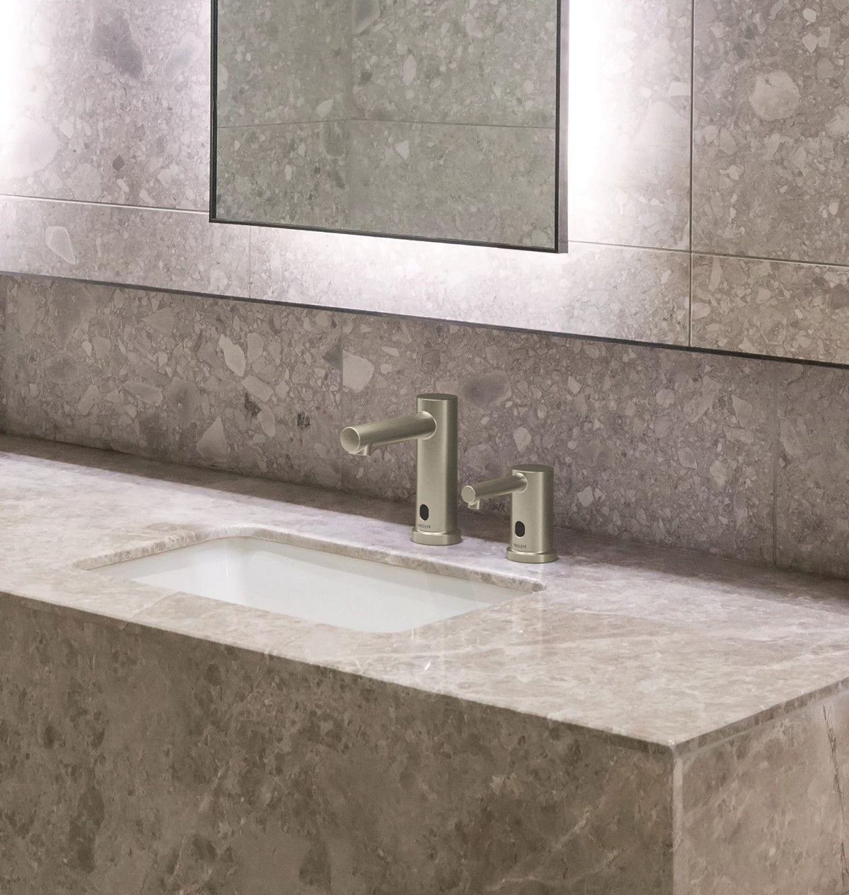 M-Power - Align Style Electronic Faucet - Brushed Nickel