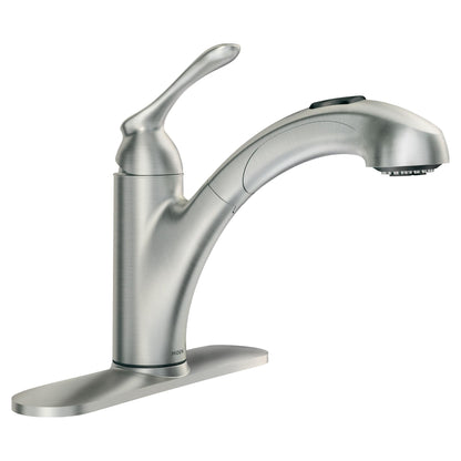 Banbury - Low Arc Pull-Out Kitchen Faucet - Deck Mount