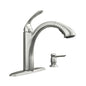 Kinzel - Low Arc Pull-Out Kitchen Faucet - Deck Mount