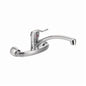Moen® 8714 M-DURA™ Kitchen Faucet, 1.5 gpm Flow Rate, 7-1/2 to 8-1/2 in Center, Swivel Spout, Polished Chrome, 1 Handles, Domestic