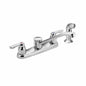 Moen® 8791 M-BITION™ Kitchen Faucet, 1.5 gpm Flow Rate, 8 in Center, Polished Chrome, 2 Handles, Domestic