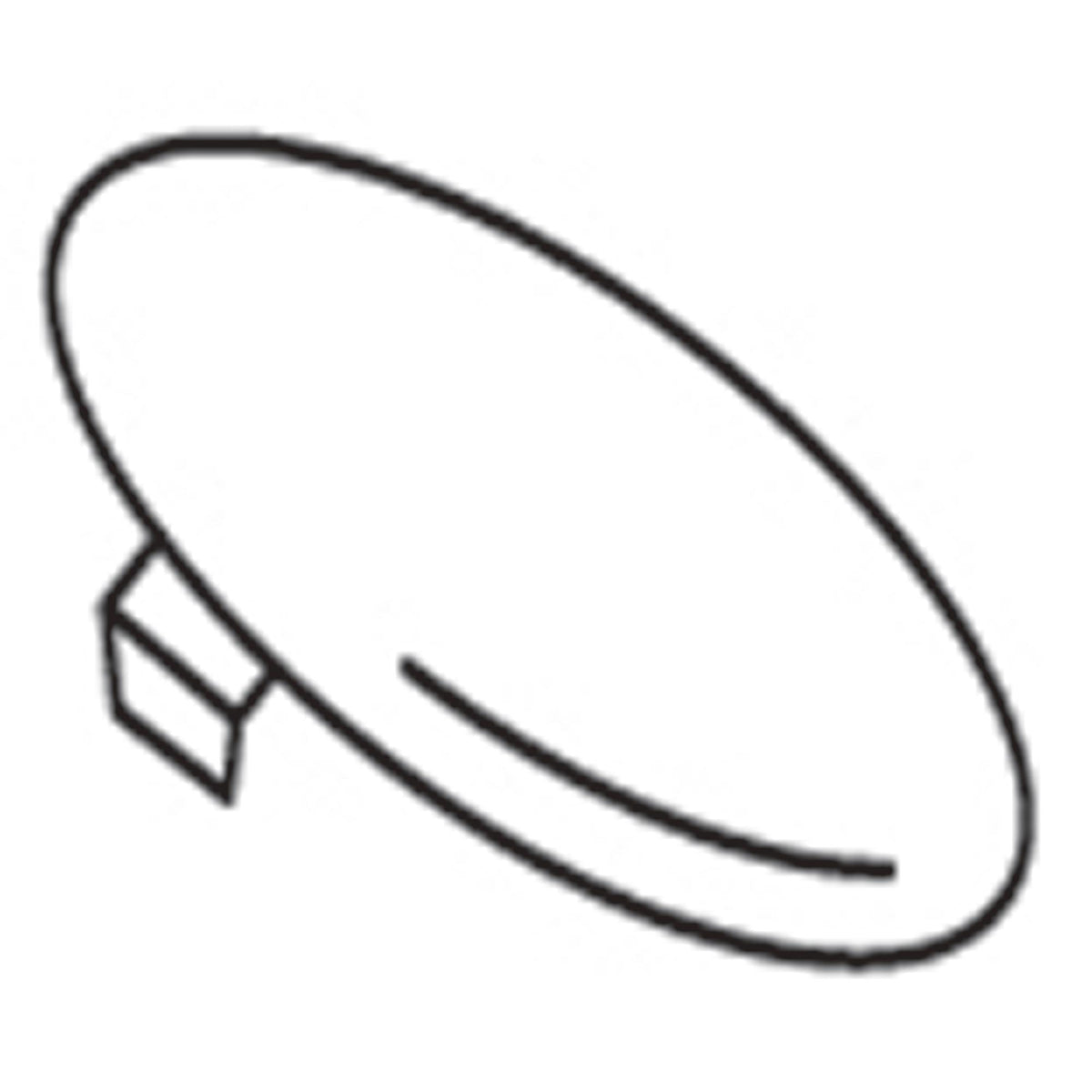 Handle Cover with Color Indicator - Polished Chrome