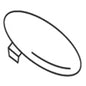 Handle Cover with Color Indicator - Polished Chrome