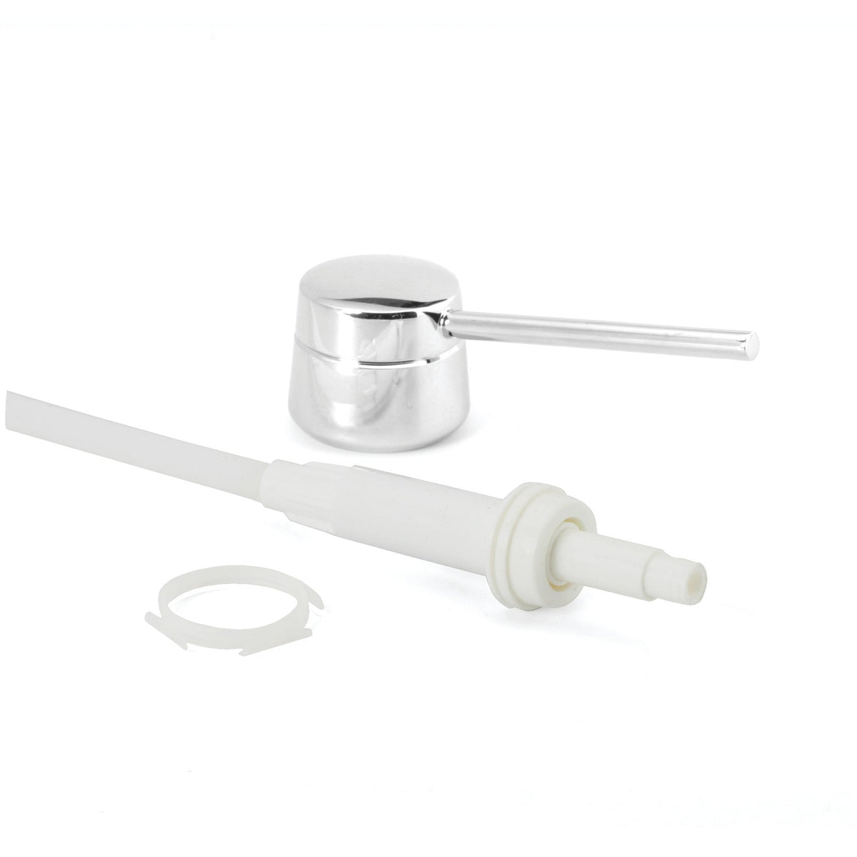 Dispenser Pump and Head Assembly - Polished Chrome