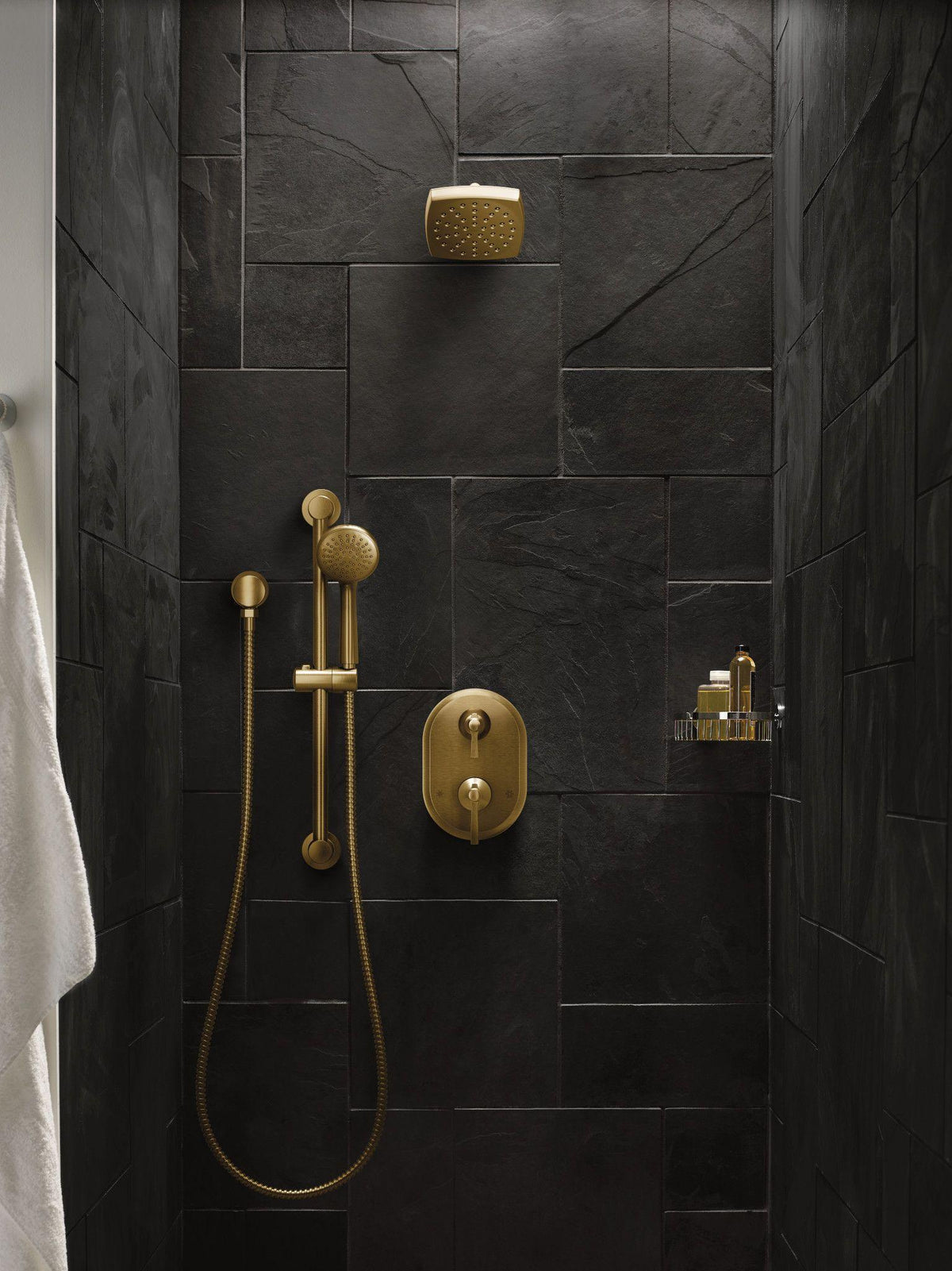 Moen® M-Pact™ M-Core™ UTS2411BG Transfer Valve Trim With Integrated Diverter, Brushed Gold