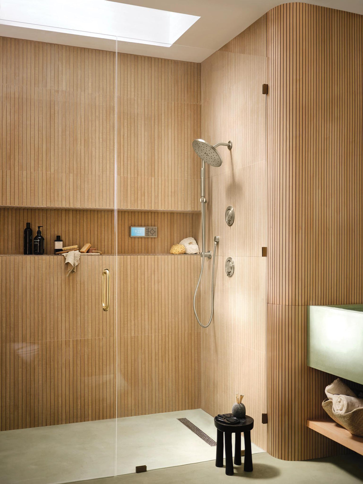 Cia M-Core - Shower Trim Only - Brushed Nickel - Wall Mount