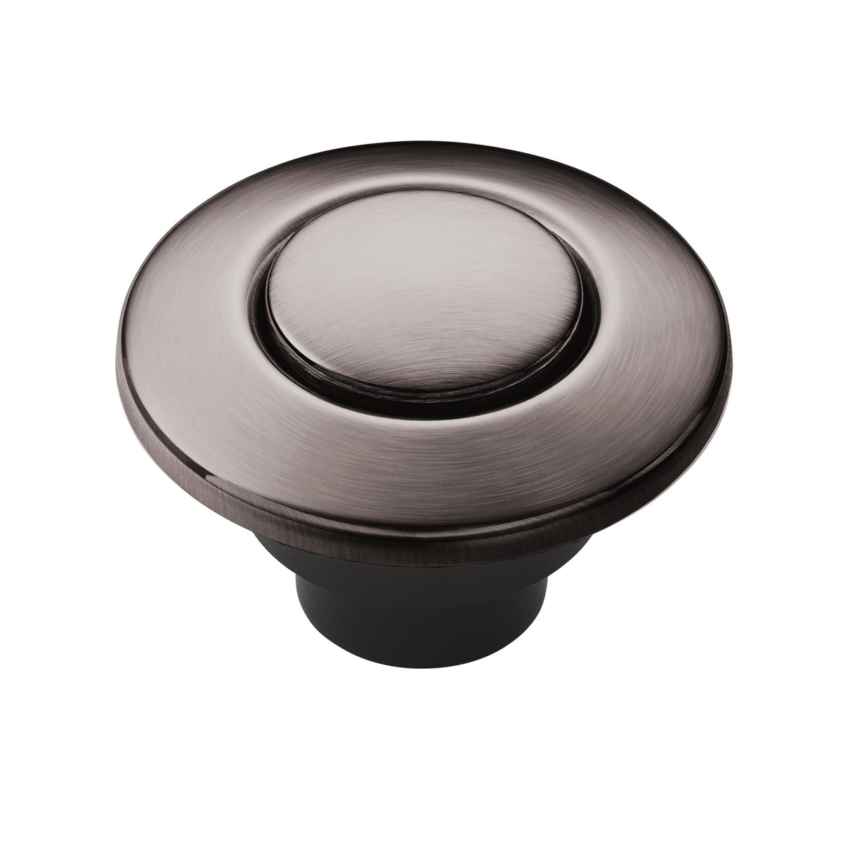 Disposal Air Switch Button - Black/Stainless Steel