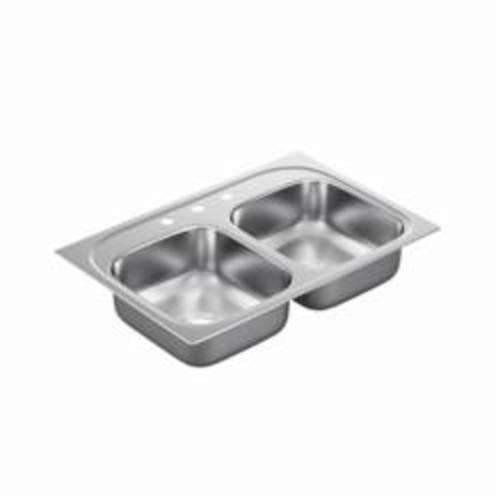 33" Drop-in Kitchen Sink - 3-Hole