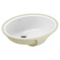 Moen® BGCW10OU1619 BGCW10 Bathroom Sink, Oval Shape, 1 in Faucet Hole Spacing, 19.25 in L x 16.25 in W, Undermount Mounting, White, Import