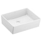 Moen® BGCW10RV1618 BGCW10 Bathroom Sink, Rectangle Shape, 4 in Faucet Hole Spacing, 18 in H x 15.75 in W x 6 in D, Undermount Mounting, White, Import