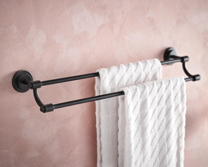 Iso - 24" Double Towel Bar - Aluminum/Zinc