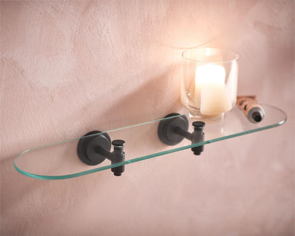 Iso - Glass Shelf - Zinc