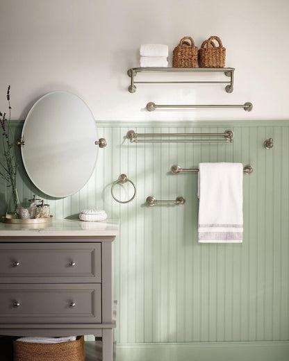 Sage - 24" Double Towel Bar - Brass