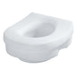 Moen® DN7020 Elevated Toilet Seat, Home Care®, 12-3/4 in W x 15-3/4 in D Seat, 250 lb, Glacier White, Import