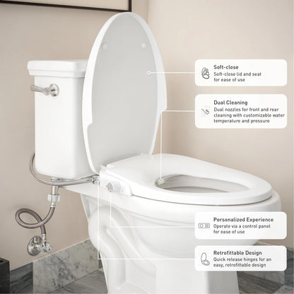 Toilet Seat - 2-1/2" - Elongated