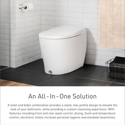 3-Series - Electronic Cleansing Toilet - White - Deck/Wall