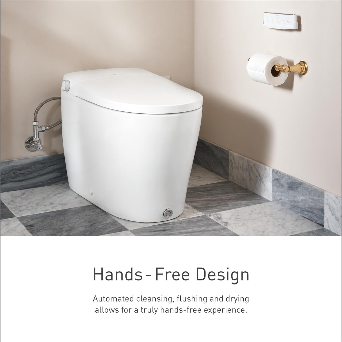 3-Series - Electronic Cleansing Toilet - White - Deck/Wall