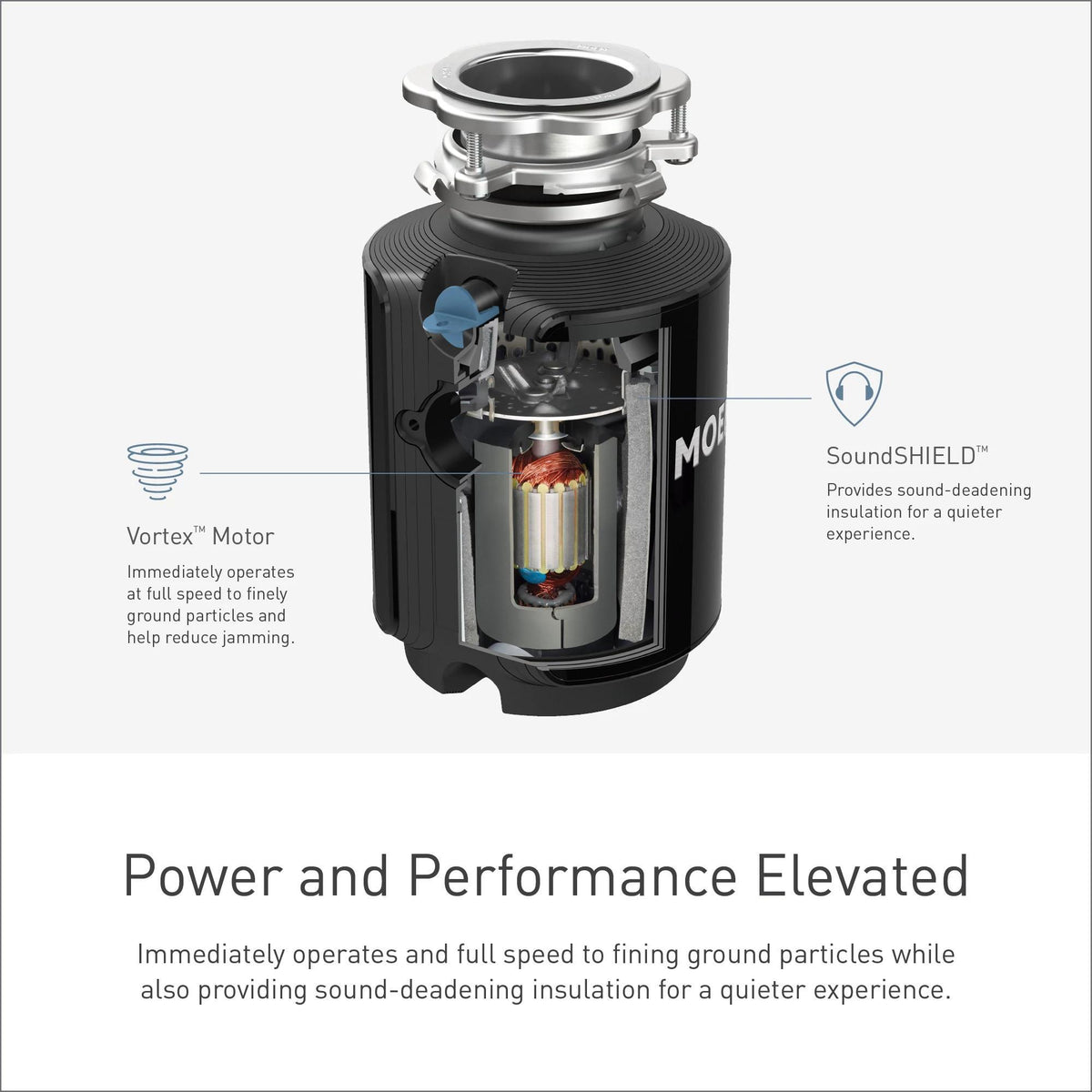 Gx Series - Batch Feed Garbage Disposal - 1-1/2" Drain