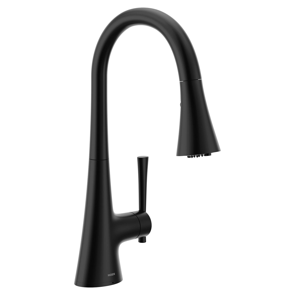 Moen® F9126BL F9126 Kurv Flexible Faucet, 1.5 gpm Flow Rate, Matte Black, 1 Handles, 1 Faucet Holes, Function: Traditional