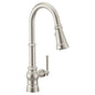 Moen® FS72003SRS FS72003 Paterson Flexible Faucet, 1.5 gpm Flow Rate, Spot Resist Stainless, 1 Handles, 1 Faucet Holes, Function: Traditional