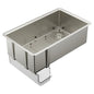 Moen® GS161400R 1600 Luxe Chef™ Sloped Sink, 30-3/8 in L x 17-1/8 in W Bowl x 10 in D Bowl, 19-5/8 in W x 10 in D x 33 in L, Undermount Mounting, Stainless Steel