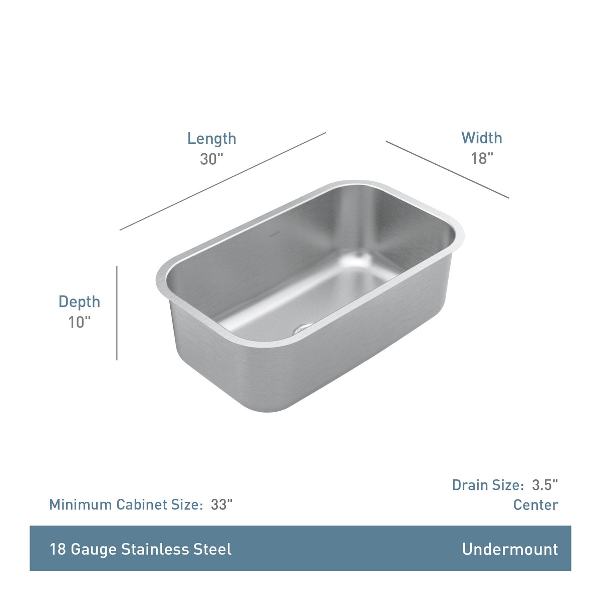 Prep - High Quality Sink - Stainless - Undermount