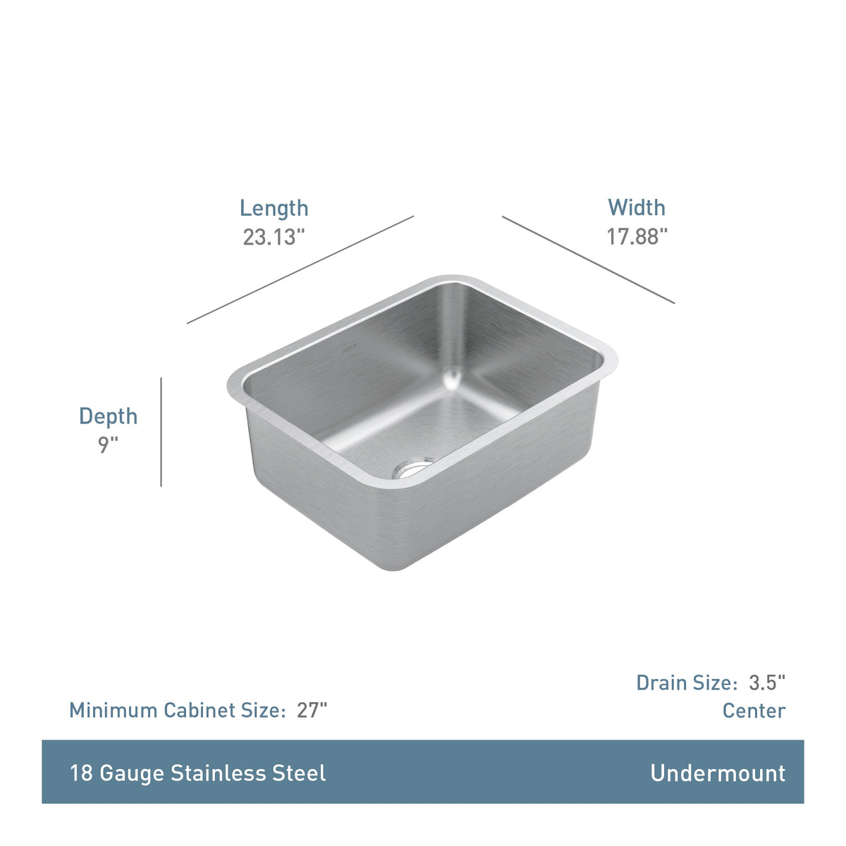 Prep - High Quality Sink - Stainless Steel - Undermount