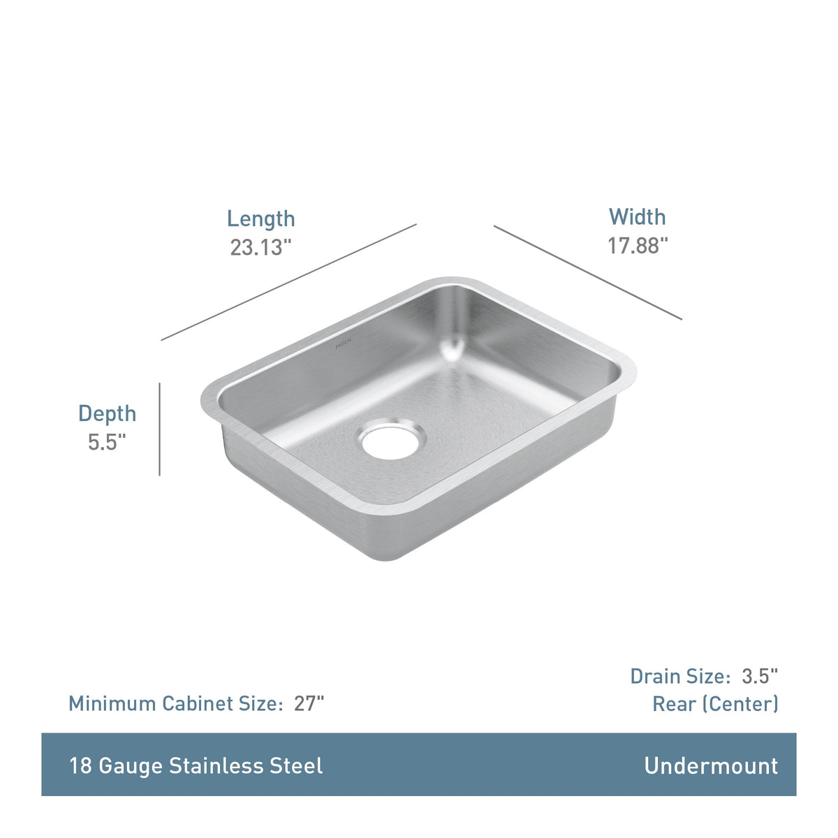 Prep - High Quality Sink - Undermount - Single Bowl