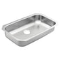 Moen® GS18161 1800 Rear Center Drain Sink, Stainless Steel, 28 in L x 15-3/4 in W Bowl x 6 in D Bowl, 30-1/2 in L x 18-1/4 in W, Undermount Mounting, 18 ga Stainless Steel