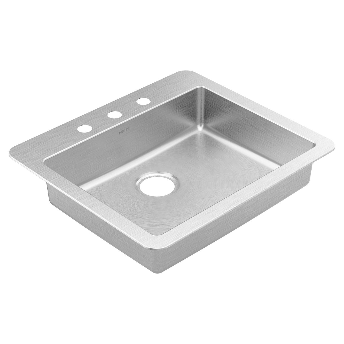 Rear Center Drain Sink - Drop-in - Single Bowl