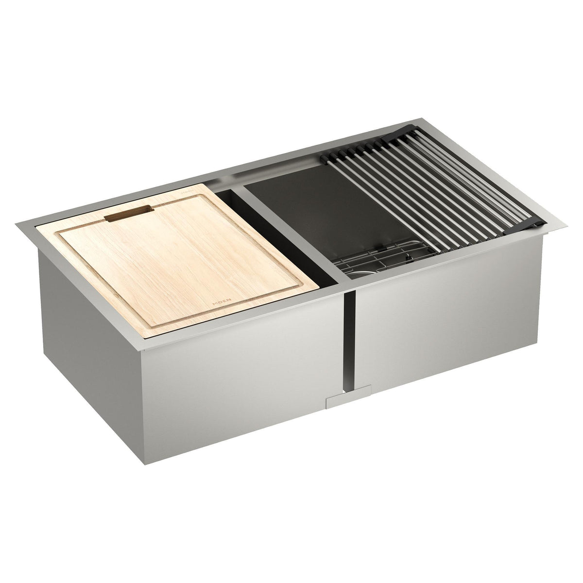33" Rear Center Drain Kitchen Sink - Undermount