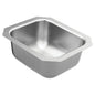 Moen® GS18450 1800 Center Drain Bar/Prep Sink, Stainless Steel, 9 in L x 12 in W Bowl x 6 in D Bowl, 12-1/2 in L x 14-1/2 in W, Undermount Mounting, 18 ga Stainless Steel
